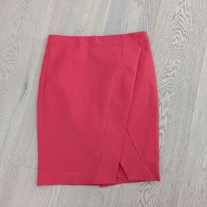 RW&CO. Vibrant Orange/Red Pencil Skirt
